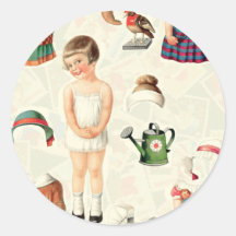 VINTAGE SUPREME PAPER DOLLS SWEETIE STICKER