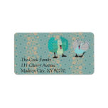 Vintage Swans Label