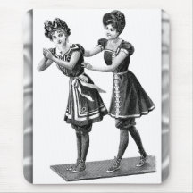 Vintage Swimsuit Illustration Mousepad