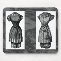 Vintage Swimsuit Illustration Mousepad