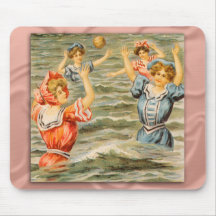 Vintage Swimsuit Illustration Mousepad