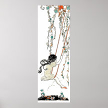 Vintage Swing Child Poster