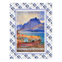 Vintage Swiss Railway Luzern Vierwaldstattersee Post Cards