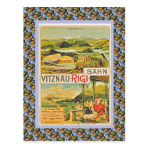 Vintage Swiss Raulway Vitznau Rigi Bahn Postcards