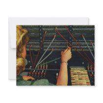 Vintage Switchboard Operator Personalized Invites