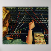 Vintage Switchboard Operator Posters