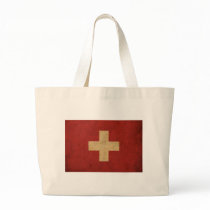 Vintage Switzerland Flag Canvas Bag