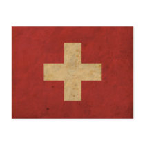Vintage Switzerland Flag Postcards
