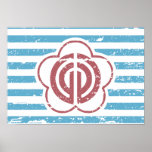 Vintage Taipei Flag Print