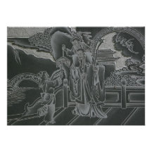 Vintage Taiwanese print Invitation