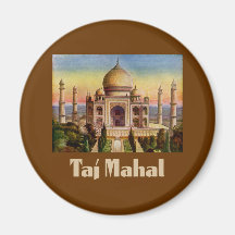 Vintage Taj Mahal Fridge Magnets