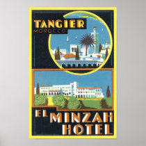 Vintage Tangier, Morocco El Minzah Hotel Posters
