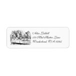 Vintage Tea Party; Alice, Hatter and March Hare Return Address Label