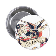 Vintage Tea Party Button