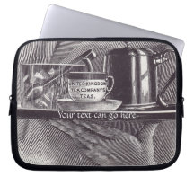 Vintage Tea Tray Laptop Sleeves