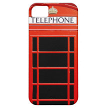 Vintage Telephone Booth iPhone 5 Cases