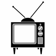 Vintage Television Acrylic Cut Outs