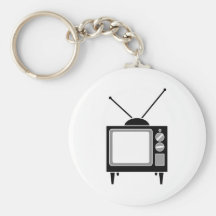 Vintage Television Keychain