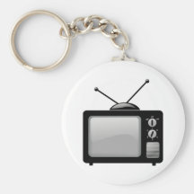 Vintage Television Keychain