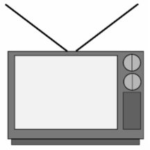 Vintage Television Photo Sculpture