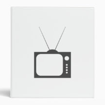 Vintage Television Vinyl Binder