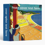 Vintage Tennis, Sports, Travel Poster, Monte Carlo 3 Ring Binders