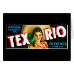 Vintage Tex Rio Tomatoes Label Cards