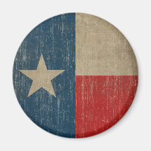 Vintage Texas Flag Fridge Magnet