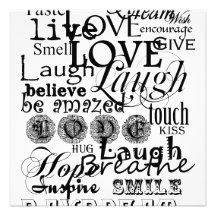 Vintage Text Life Advice Apparel and Gifts Custom Announcements