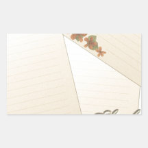 Vintage Thank You Collection Rectangle Stickers