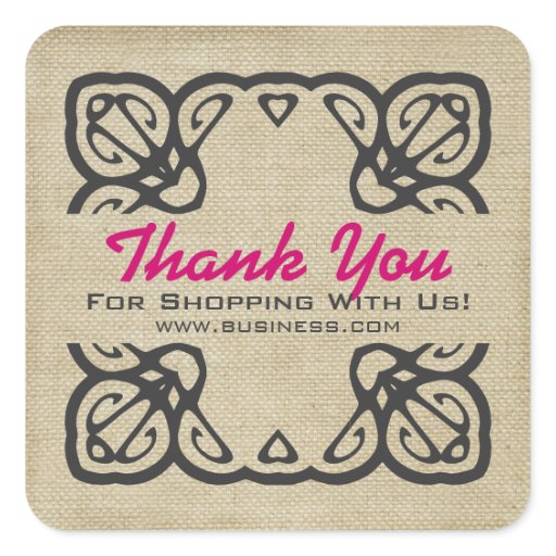 thank you for shopping with us sticker