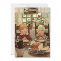 Vintage Thankful Children; Jessie Willcox Smith Announcement