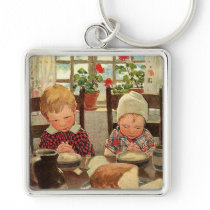 Vintage Thankful Children; Jessie Willcox Smith Key Chains