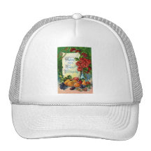 Vintage Thanksgiving Art Mesh Hats