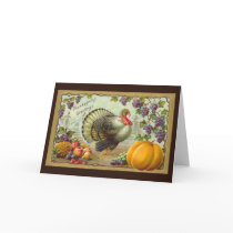 Vintage Thanksgiving Greetings Card