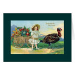 Vintage Thanksgiving Greetings Card
