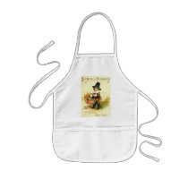 Vintage Thanksgiving Kids Apron
