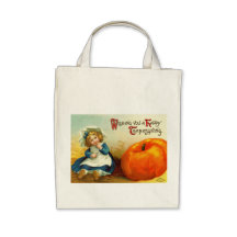 Vintage Thanksgiving Organic Tote Bag