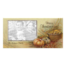 Vintage Thanksgiving photo card