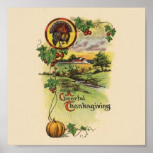 Vintage Thanksgiving Poster