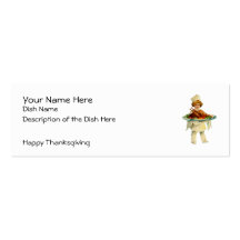 Vintage Thanksgiving Recipe Card Business Card Templates