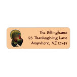 Vintage Thanksgiving Turkey Custom Return Address Label