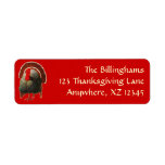 Vintage Thanksgiving Turkey Custom Return Address Label