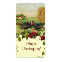 Vintage Thanksgiving Turkey Labels