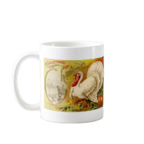Vintage Thanksgiving Turkey Mug