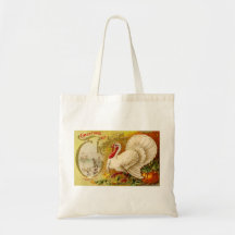 Vintage Thanksgiving Turkey Tote Tote Bag