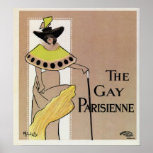 Vintage the Gay Parisienne Victorian theatre ad Poster