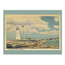 Vintage The Lighthouse, Nassau Bahamas Postcards