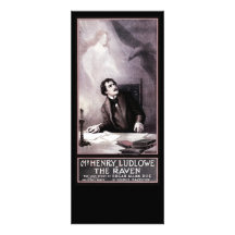 Vintage The Raven Theatrical Personalized Announcements