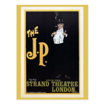 Vintage The Strand London The J.P. theatre play ad Postcards